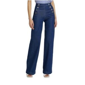 Frame High-Waisted Blue Jeans